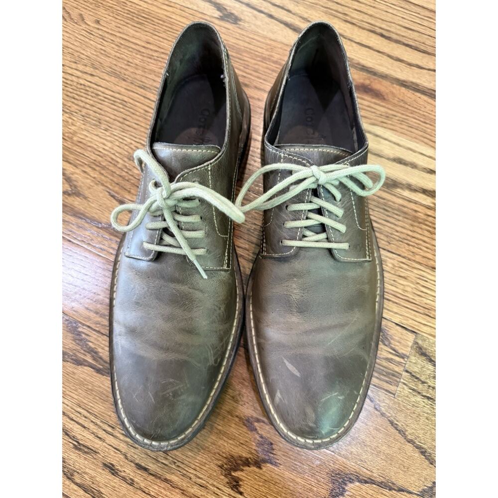 Cole Haan Men’s Olive Green Leather Lace-Up Oxford Dress Shoe Size 10.5M